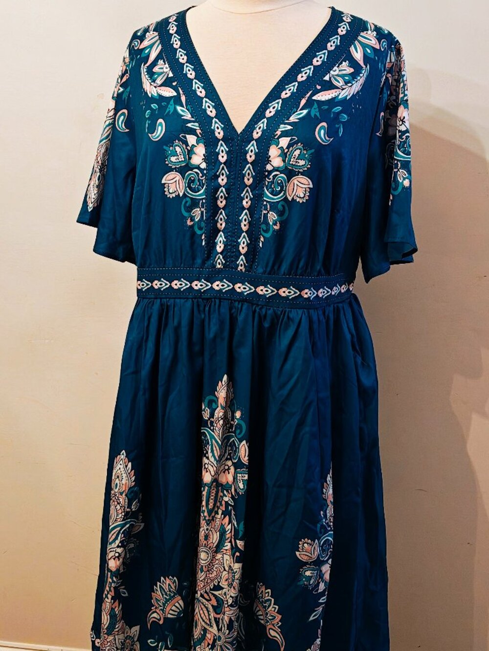 BloomChic Floral Boho Dress • NWT • US 14–16